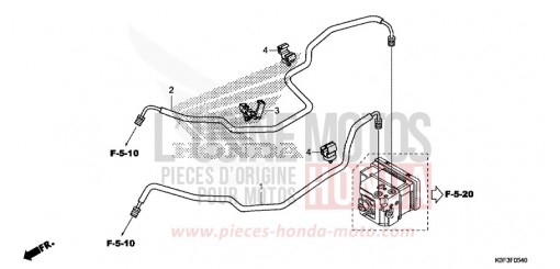 BRAKE PIPE Z125MAK de 2019